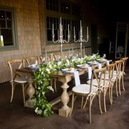 metallic wedding details