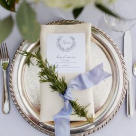 metallic wedding details